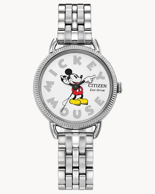 Mickey Mouse White Dial Stainless Steel Bracelet EM1051-53W | CITIZEN Mickey Mouse White Dial Stainless Steel Bracelet EM1051-53W | CITIZEN